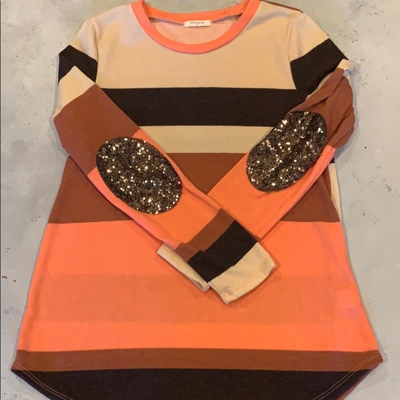 12 Pm By Mon Ami Tops - Tan/Brown/Maroon/Coral Tunic-Size Medium 12 Pm By Mon Ami Tops - Tan/Brown/Maroon/Coral Tunic-Size Medium